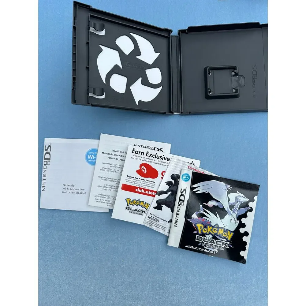 Pokémon Black Version (Nintendo DS) Cover Art Case & Manual Only